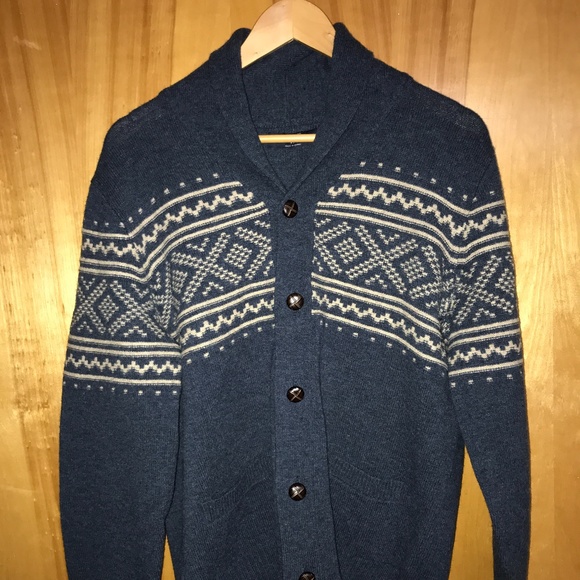 J. Crew Factory Wool Button-Up Sweatshirt - Picture 1 of 2